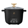 thumbnail image 1 of Beautiful 6-Cup Cooked, 3-Cup Uncooked Digital Electric Rice and Grain Cooker with Glass Lid, Black Sesame by Drew Barrymore, 1 of 12
