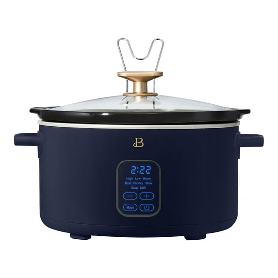 Beautiful 6 Qt Programmable Slow Cooker, Starry Night Blue by Drew Barrymore