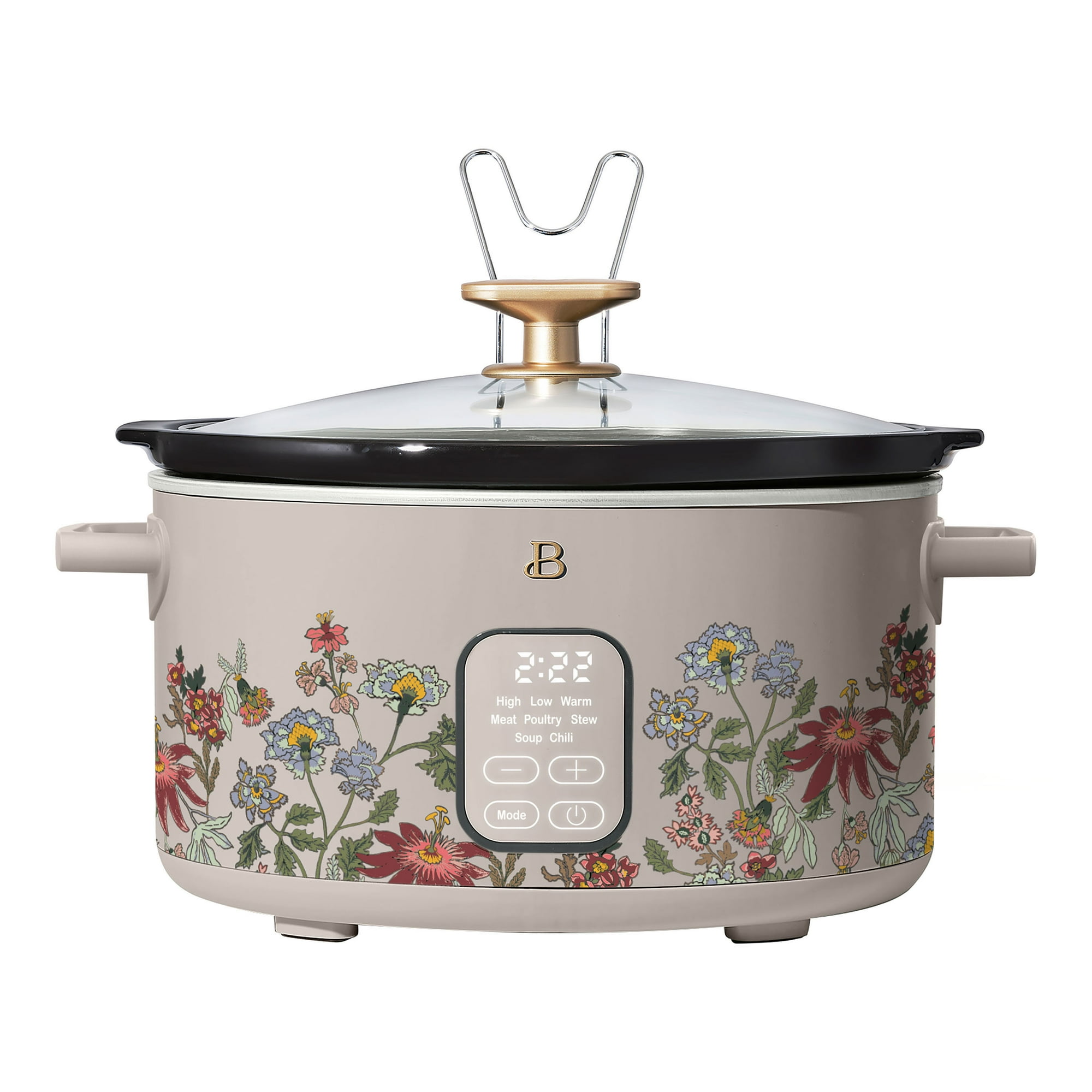 Beautiful 6 Qt Programmable Slow Cooker, Hydrangea by Drew Barrymore