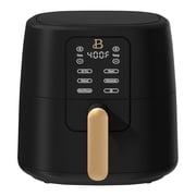 Beautiful 6 Qt Air Fryer with TurboCrisp Technology, EverGood Ceramic Nonstick Coating, Black Sesame by Drew Barrymore