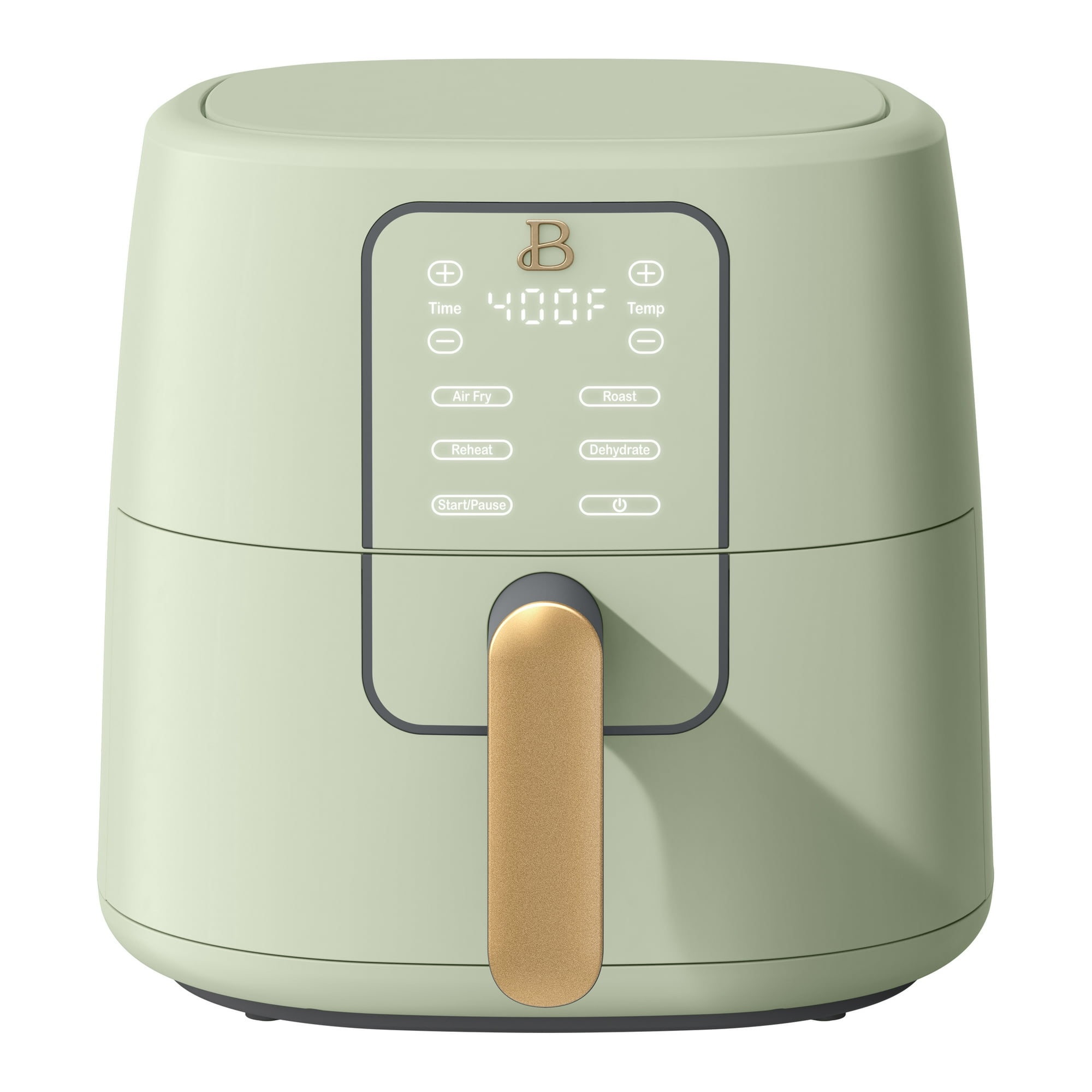 Beautiful 6 Qt Air Fryer with TurboCrisp Technology, EverGood Ceramic Nonstick Coating, Sage Green by Drew Barrymore