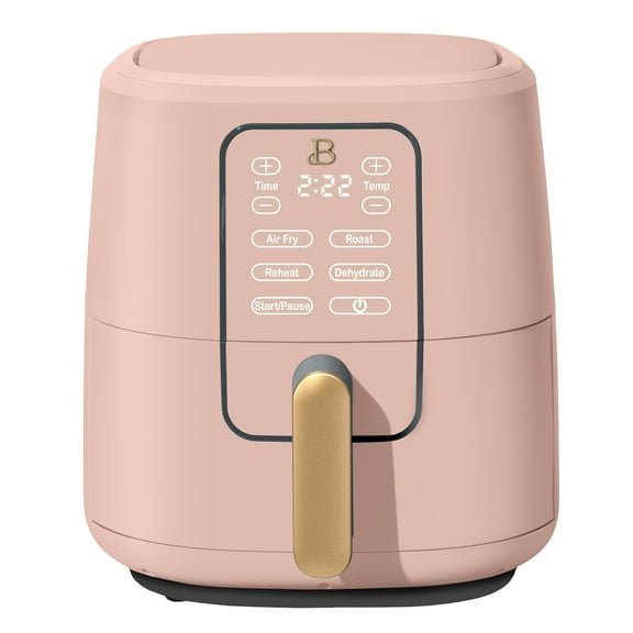 Beautiful 6 Qt Air Fryer with TurboCrisp Technology and Touch-Activated Display, Rose by Drew Barrymore