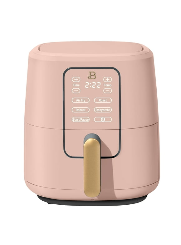 Beautiful 6 Qt Air Fryer with TurboCrisp Technology and Touch-Activated Display, Rose by Drew Barrymore
