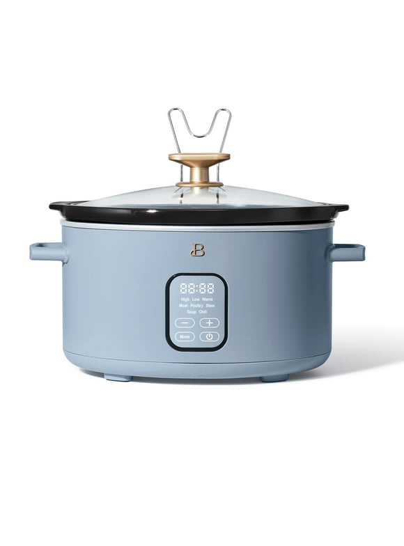 Beautiful 6 Qt Programmable Slow Cooker, Cornflower Blue by Drew Barrymore