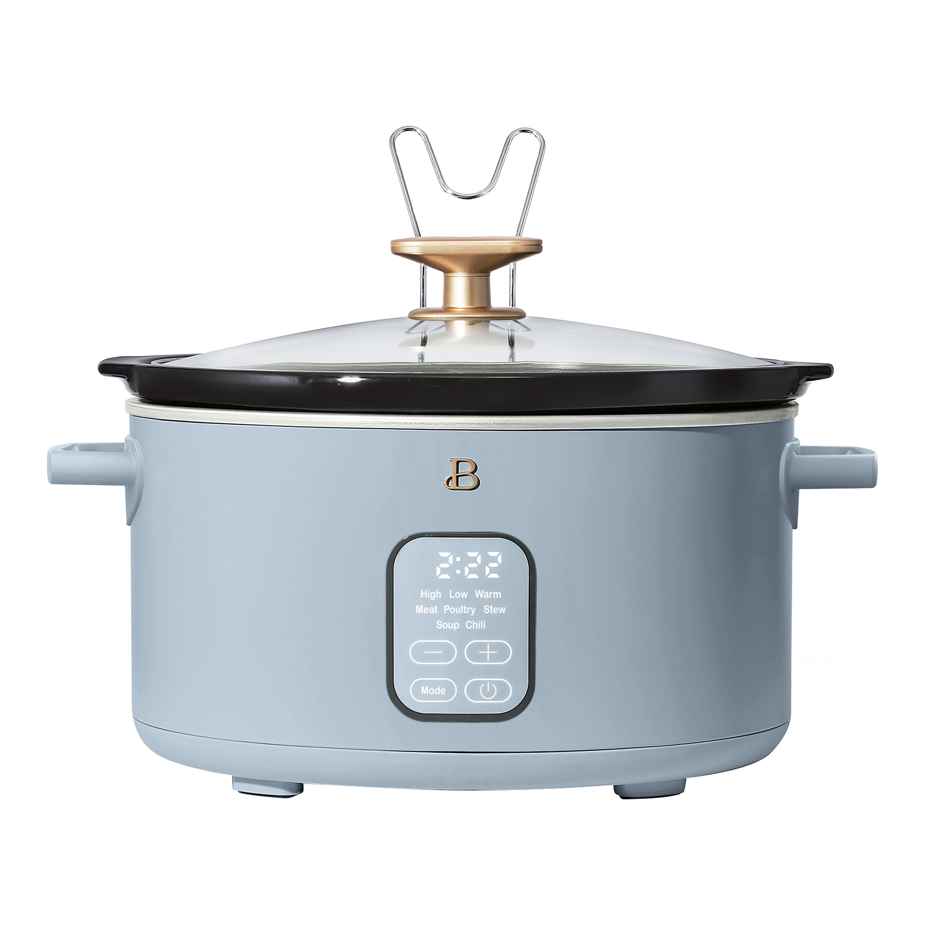 Beautiful 6 Qt Programmable Slow Cooker, Cornflower Blue by Drew Barrymore - Walmart.com