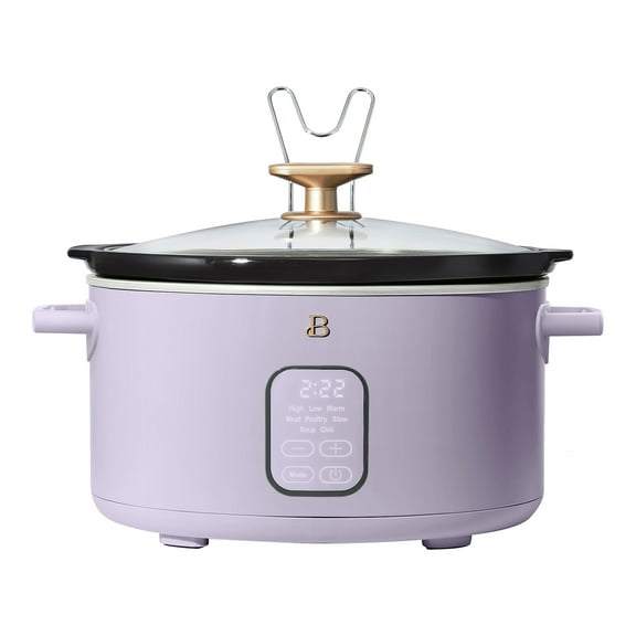 Beautiful 6 Qt Programmable Slow Cooker, Lavender by Drew Barrymore