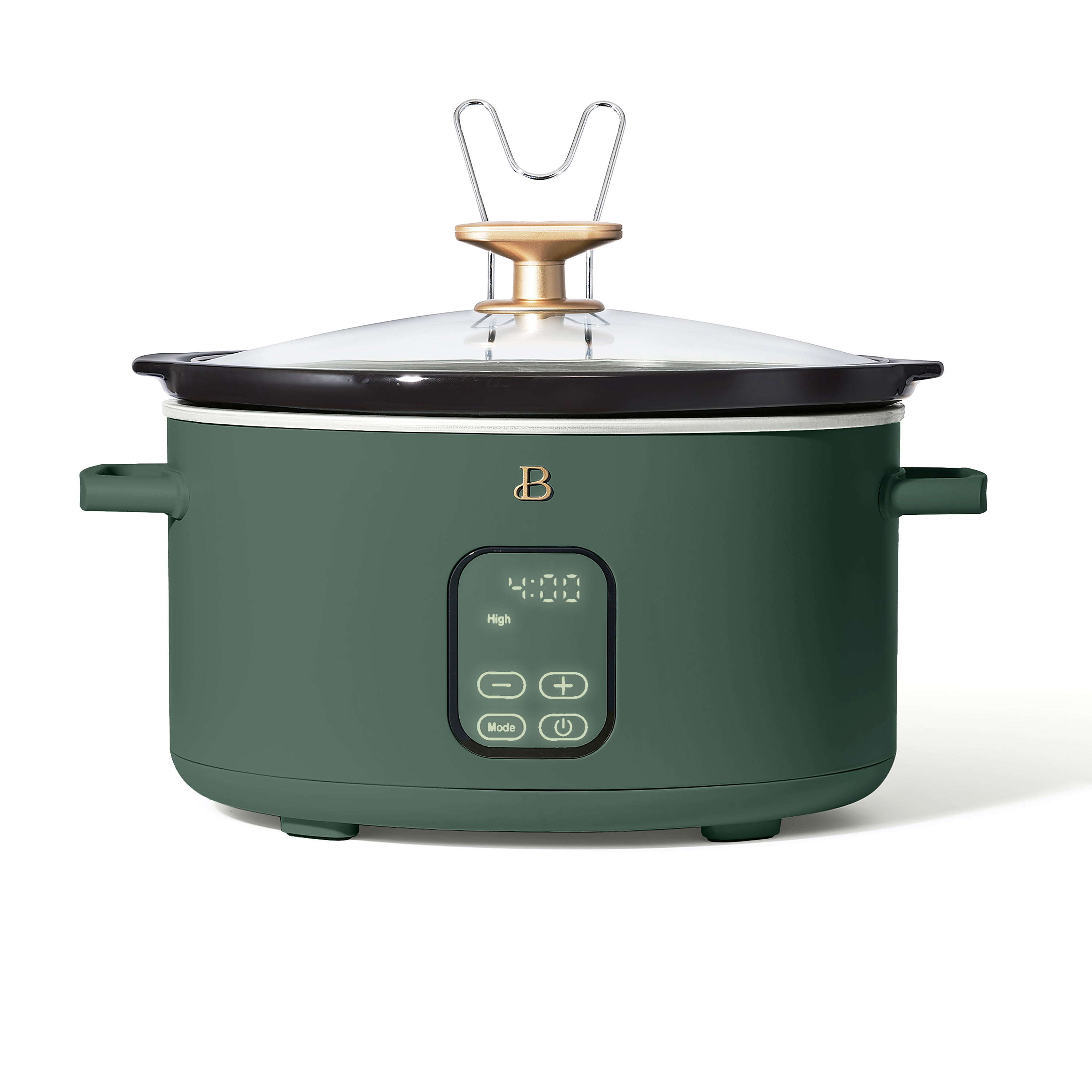 Beautiful 6 Qt Programmable Slow Cooker, Thyme Green by Drew Barrymore