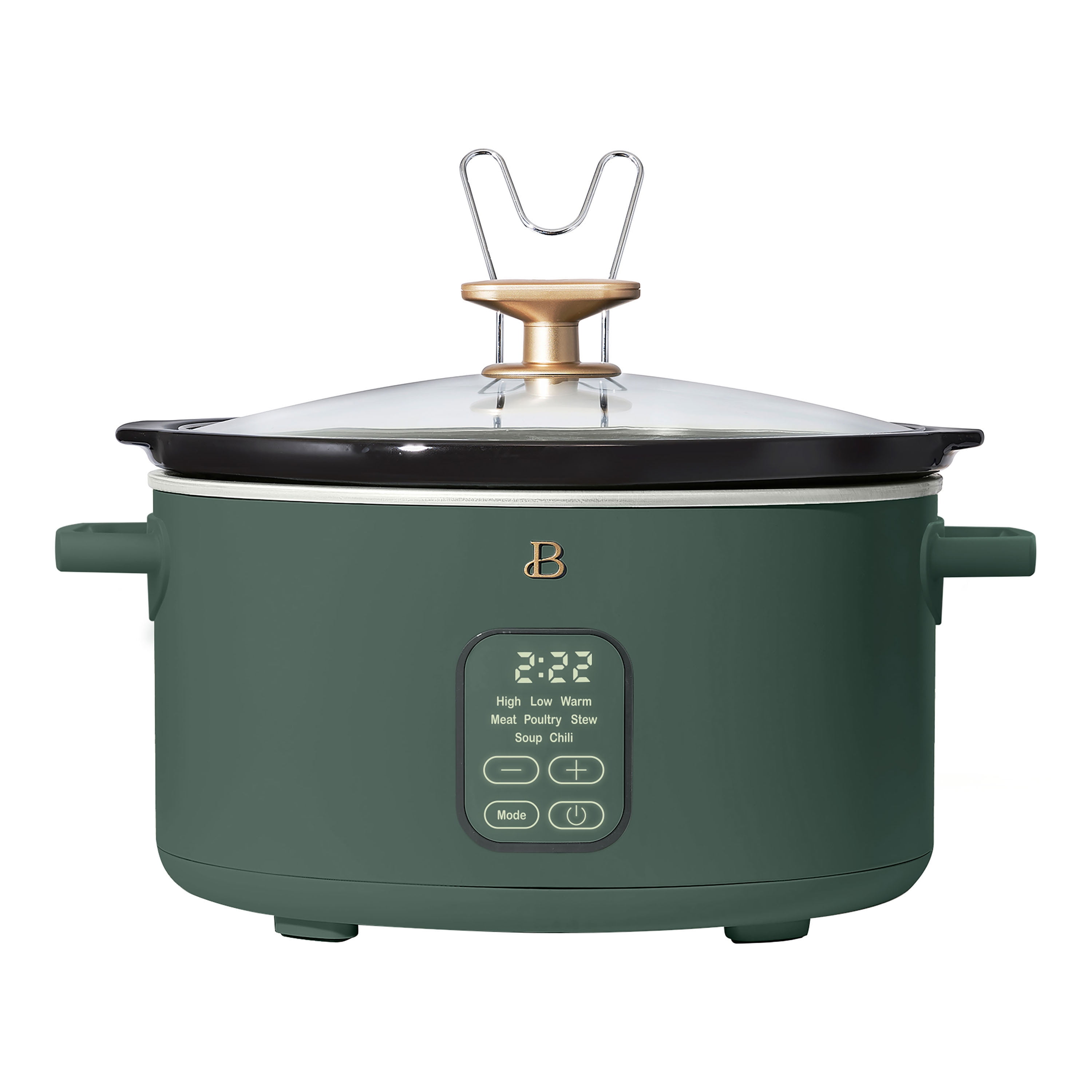 Beautiful 6 Qt Programmable Slow Cooker, Thyme Green by Drew Barrymore - Walmart.com