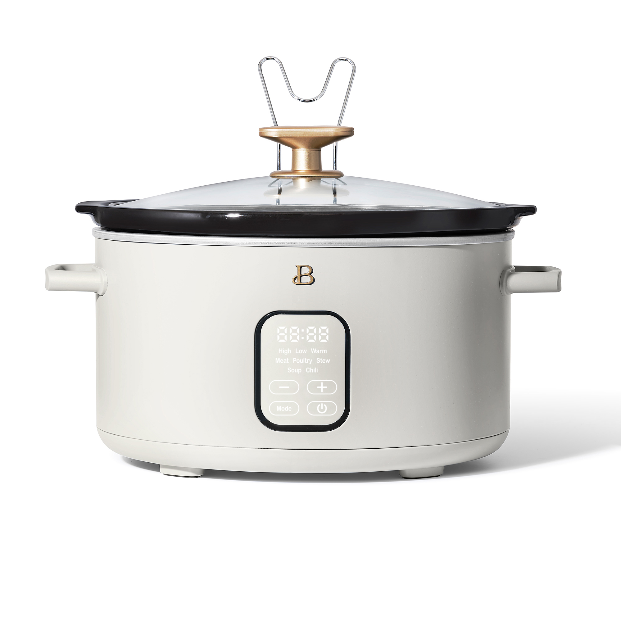 Beautiful 6 Qt Programmable Slow Cooker, White Icing by Drew Barrymore - image 1 of 12