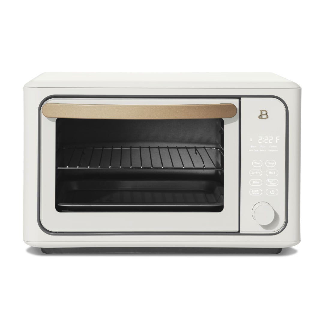 Beautiful 6 Slice Touchscreen Air Fryer Toaster Oven, White Icing by Drew Barrymore