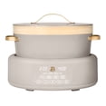 thumbnail image 1 of Beautiful 10-in-1, 8 Qt Multi-Cooker with Bamboo Steamer Insert and 7 Preset Functions, Porcini Taupe by Drew Barrymore, 1 of 15