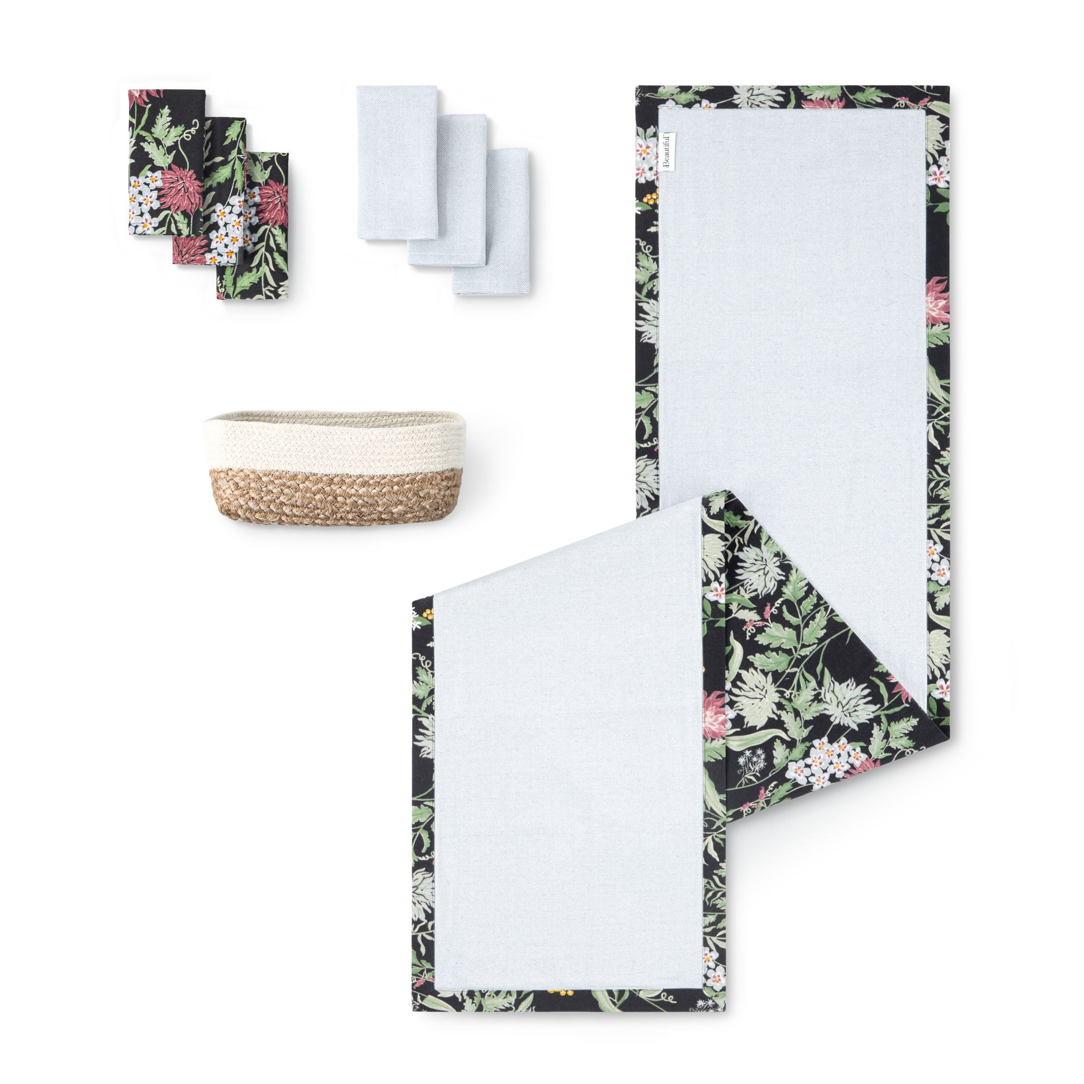 Beautiful 8-Piece Table Linen Set by Drew Barrymore - Walmart.com