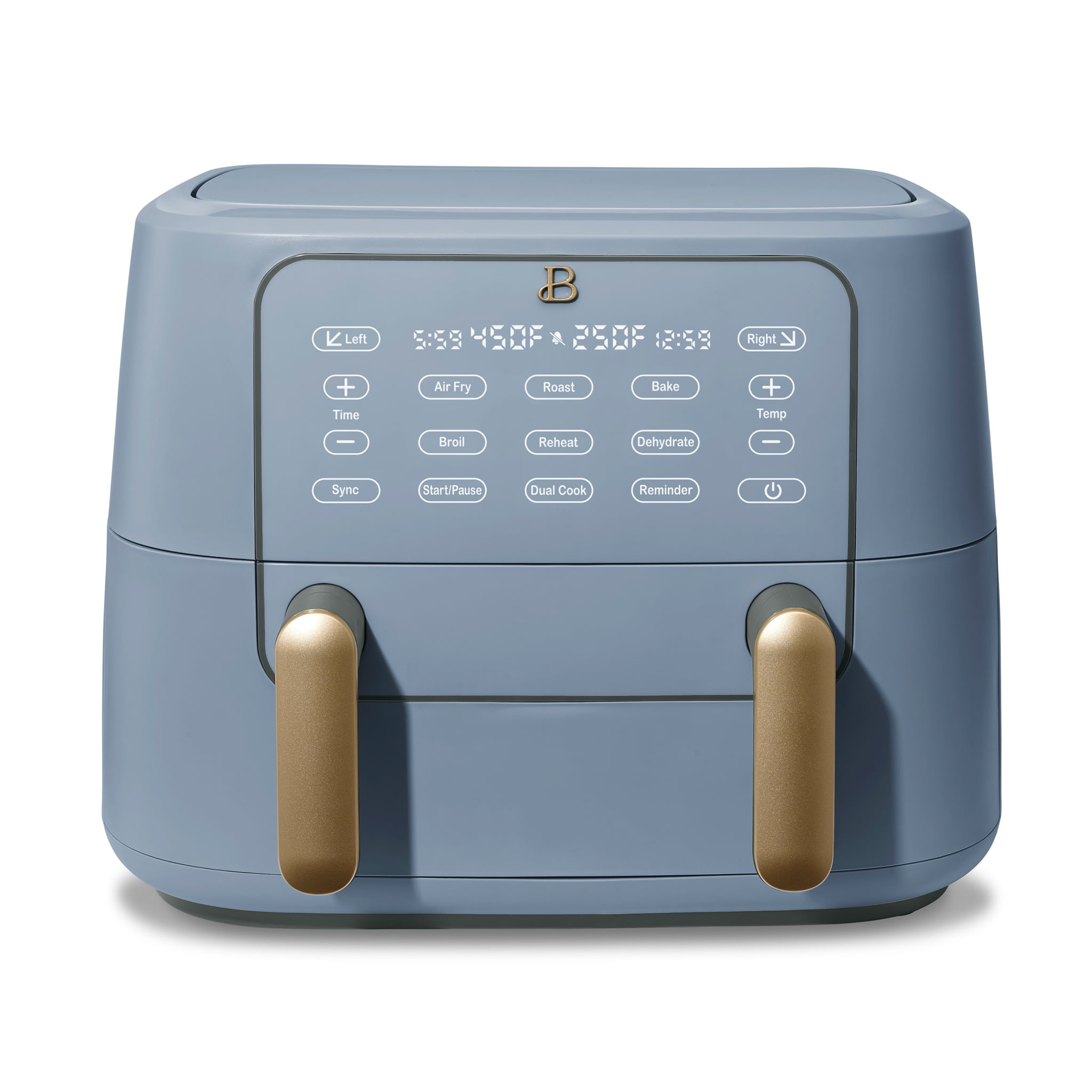 Beautiful 9 QT TriZone Air Fryer, Cornflower Blue by Drew Barrymore - Walmart.com