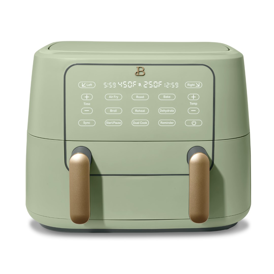 Beautiful 9 QT TriZone Air Fryer, Sage Green by Drew Barrymore - image 1 of 12