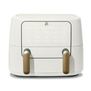 Beautiful 9 QT TriZone Air Fryer, White Icing by Drew Barrymore