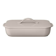 Beautiful by Drew Barrymore Covered Stoneware Baking Dish, 9 in x 13 in, Porcini Taupe