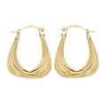 thumbnail image 1 of Beautiful 9k Gold Women Creole Earrings - 17mm*14mm, 1 of 1