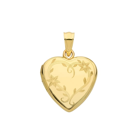 Beautiful 9k Gold Women Heart Locket - 25mm*18mm