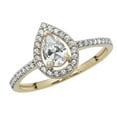 thumbnail image 1 of Beautiful 9k Gold Women Solitaire Engagement Ring with Cultured Cubic Zirconia/CZ, 1 of 1