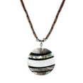 thumbnail image 1 of Beautiful Abalone and Mother of Pearl Shell Beaded Pendant Necklace-20, 1 of 3