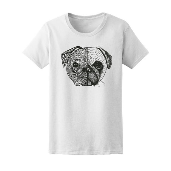Beautiful Abstract Pug T-Shirt Men -Image by Shutterstock, Male 4X-Large