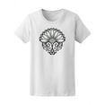 thumbnail image 1 of Beautiful Abstract Swirls Flower T-Shirt Women -Image by Shutterstock, Female Small, 1 of 2
