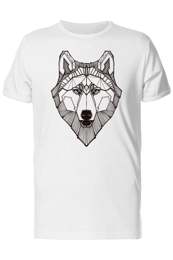 Beautiful Abstract Wolf T-Shirt Men -Image by Shutterstock, Male Large