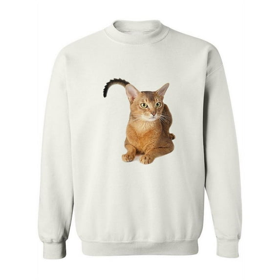 Beautiful Abyssinian Tail Wag Sweatshirt Women -Image by Shutterstock, Female Medium