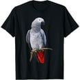 Beautiful African Grey Parrot Red Tail Gift Tee Unisex TShirt