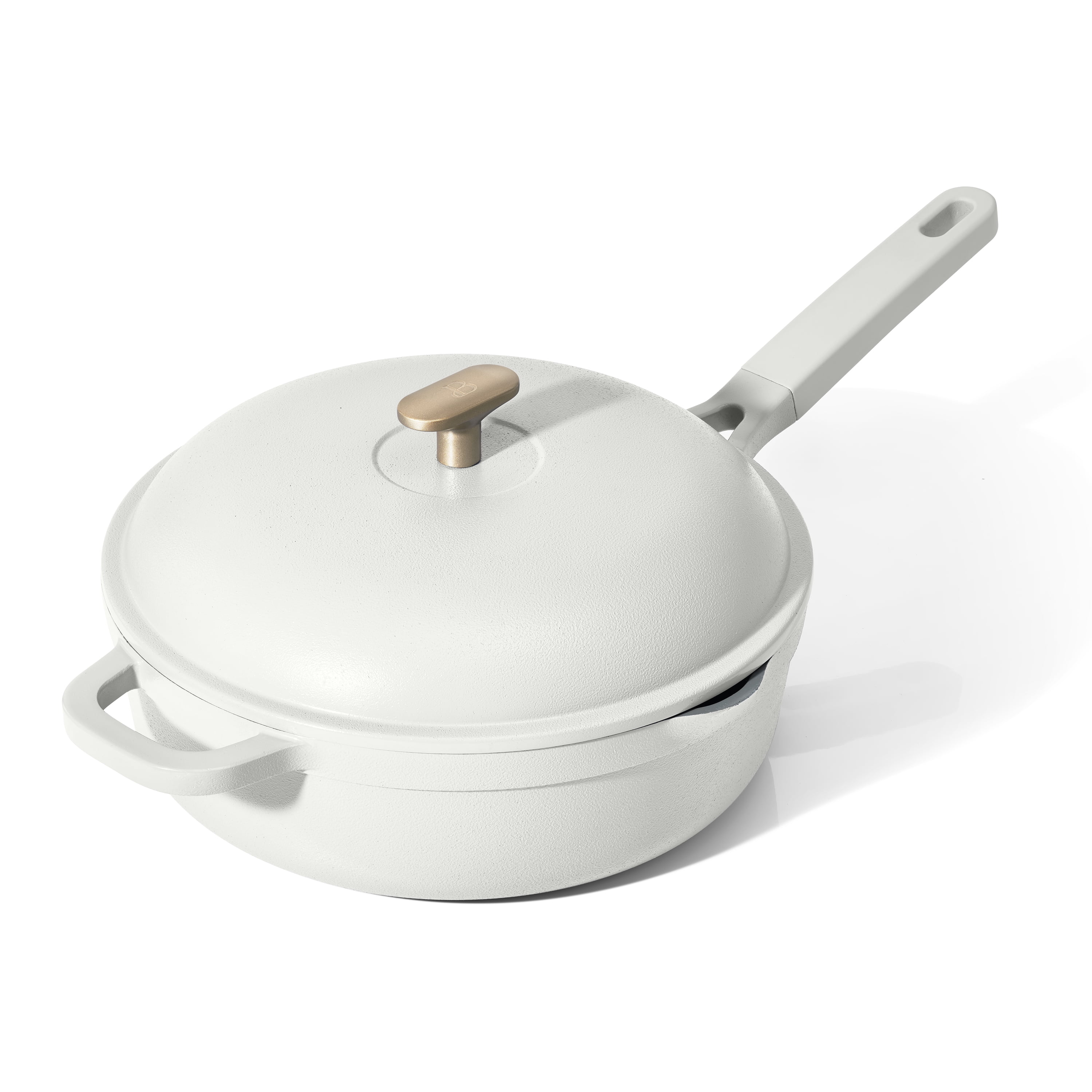 Beautiful All-in-One 4 QT Hero Pan with Steam Insert, 3 Pc Set, White Icing by Drew Barrymore - Walmart.com