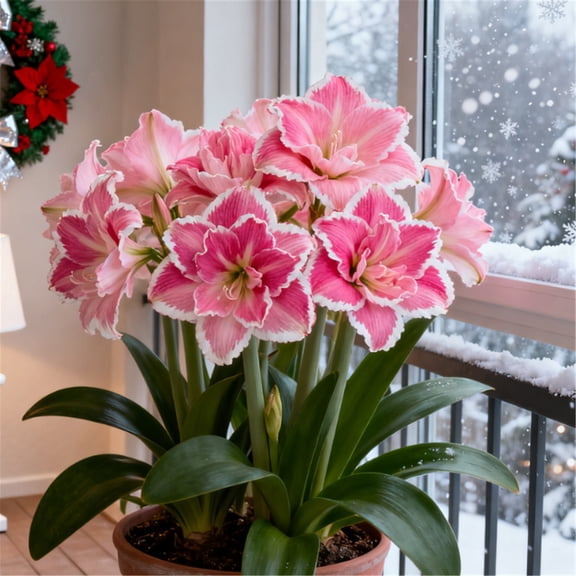 Beautiful Amaryllis Bulbs-Low Maintenance-Ideal for Indoor, Plant Pots & Planters