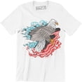 thumbnail image 1 of Beautiful American Bald Eagle With Red Eyes - Independence Men's T-Shirt, 1 of 4