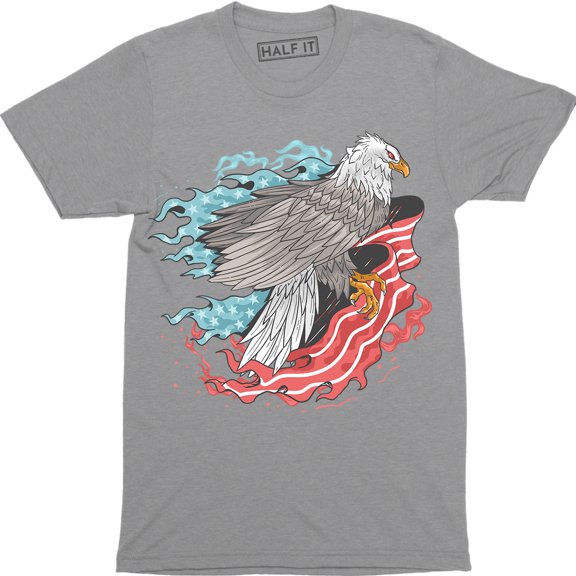 Beautiful American Bald Eagle With Red Eyes - Independence Men's T-Shirt
