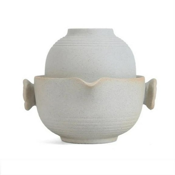 Beautiful And Easy Teapot Kettle Kung Fu Teaset Ceramic Portable Travel Tea Set Include 1 Pot 1 Cup Fast Passenger Cup Gaiwan