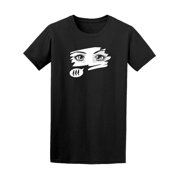 Beautiful Anime Manga Eyes T-Shirt Men -Image by Shutterstock, Male XX-Large