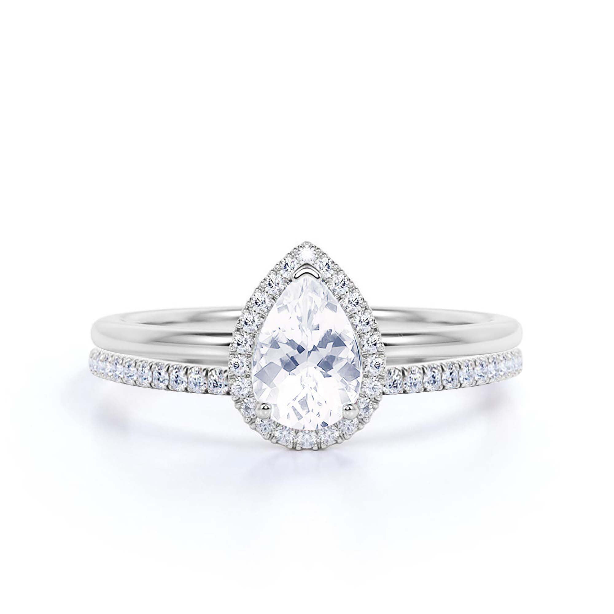 Beautiful Art Deco 1.75 Carat Pear Cut Affordable Diamond Moissanite ...