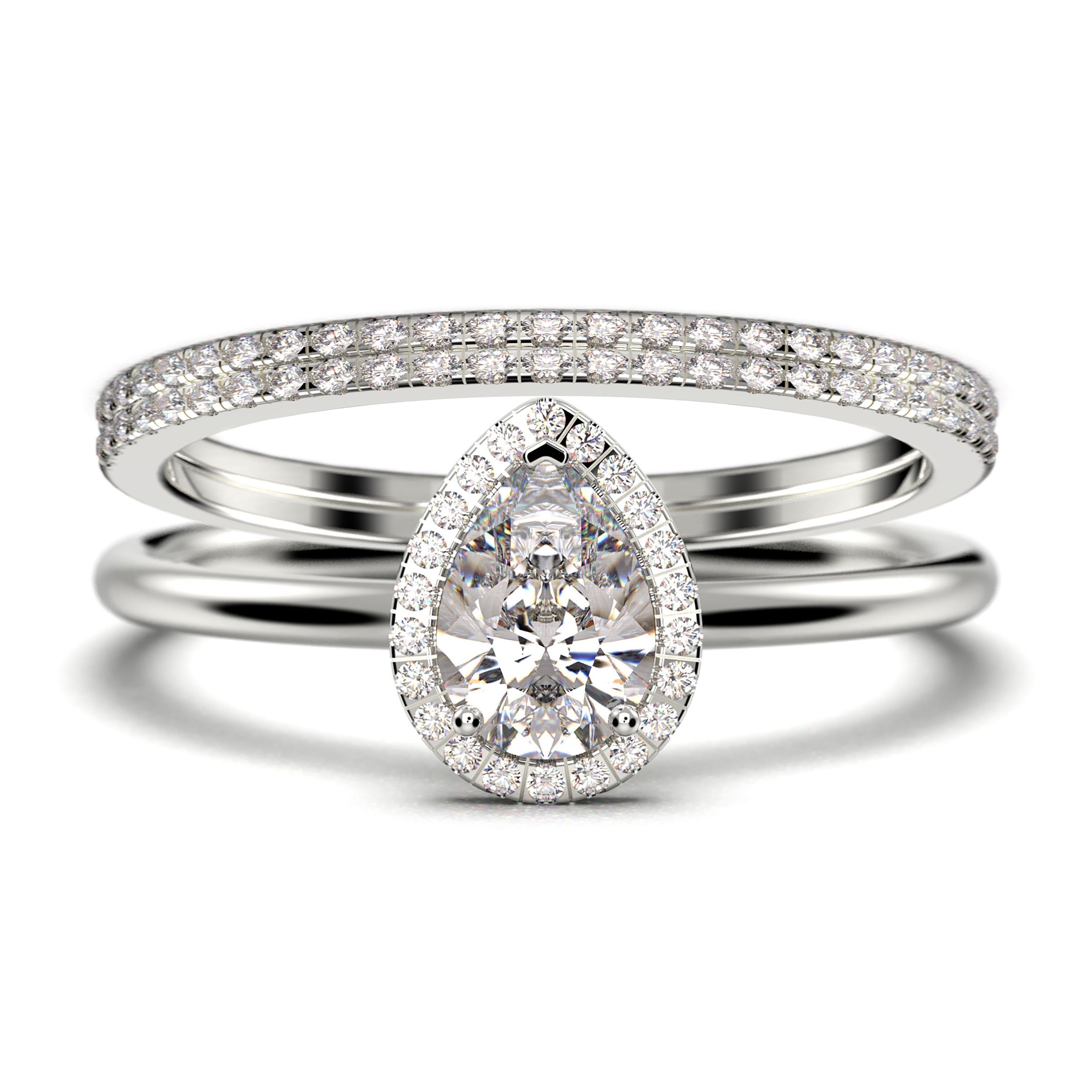 Beautiful Art Deco 2.25 Carat Pear Cut Affordable Diamond Moissanite ...
