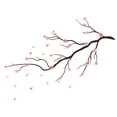 thumbnail image 1 of Beautiful Art of a Cherry Blossom Branch Vinyl Wall Decal - Pink Sakura with Peaceful and Soothing Art Design for Wall Decoration - 28" x 19", 1 of 5