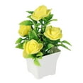 thumbnail image 1 of Beautiful Artificial Flowers In Pot Bouquet For Wedding Balcony Home Decoration Yellow Smile Home, 1 of 7
