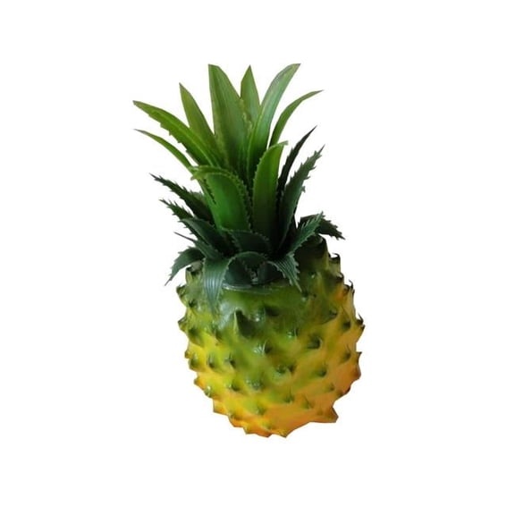 Beautiful Artificial Kitchen Decoration Pineapple Fruit, Yellow - 7.08 in. - Set of 3