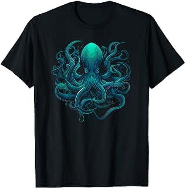 Beautiful Artistic Octopus Squid Sea Creature Graphic T-Shirt - Walmart.com