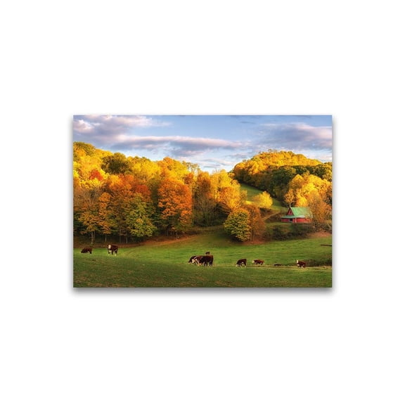 Beautiful Autumn Farm Scenery Poster -Image by Shutterstock