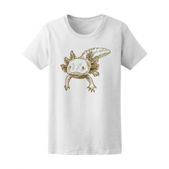 Beautiful Axolotl Salamander T-Shirt Women -Image by Shutterstock, Female Small