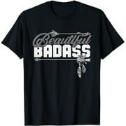 Beautiful Badass Tee | Women Empowerment Grey T-Shirt