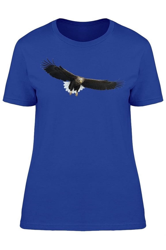 Beautiful Bald Eagle Flying T-Shirt Women -Image by Shutterstock, Female Medium