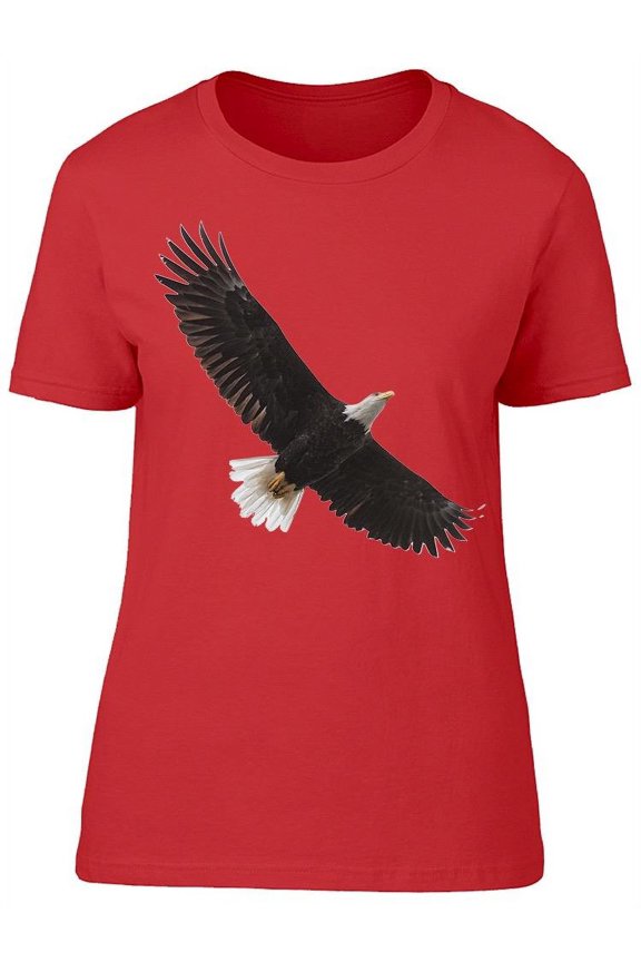 Beautiful Bald Eagle In Flight T-Shirt Women -Image by Shutterstock, Female XX-Large