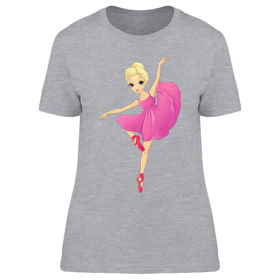 Beautiful Ballerina Dancing T-Shirt Women -Image by Shutterstock, Female Small