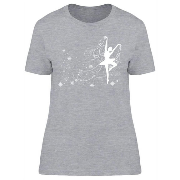Beautiful Ballerina Design T-Shirt Women -Image by Shutterstock, Female Large