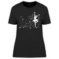 thumbnail image 1 of Beautiful Ballerina Design T-Shirt Women -Image by Shutterstock, Female Medium, 1 of 2