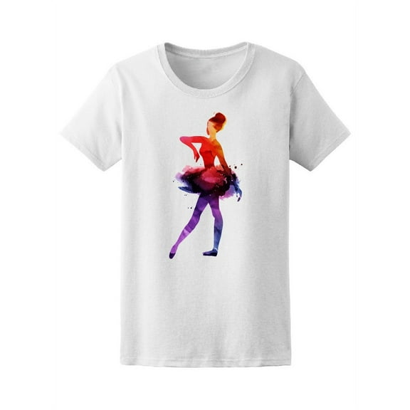Beautiful Ballet Dancer T-Shirt Women -Image by Shutterstock, Female Large